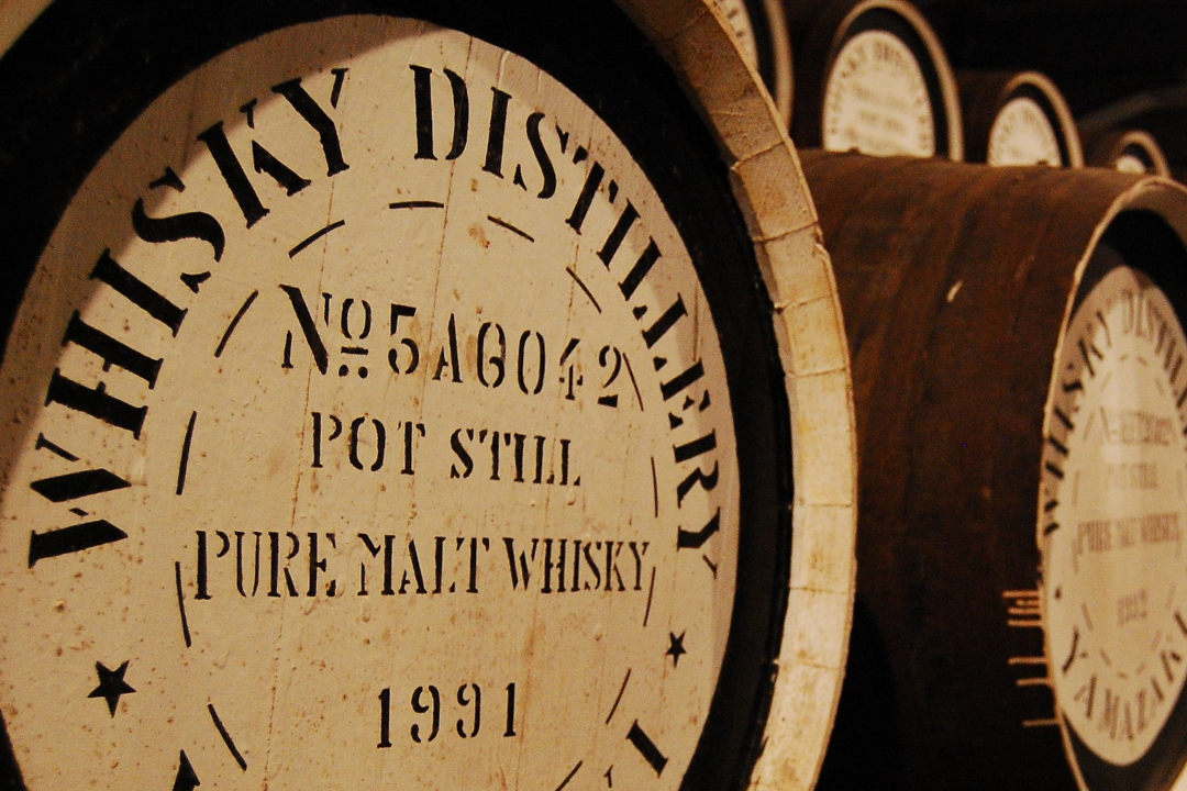 barrels whisky